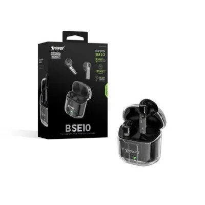 BSE10 True Wireless Bluetooth 5.3 Earbuds - Transparent black